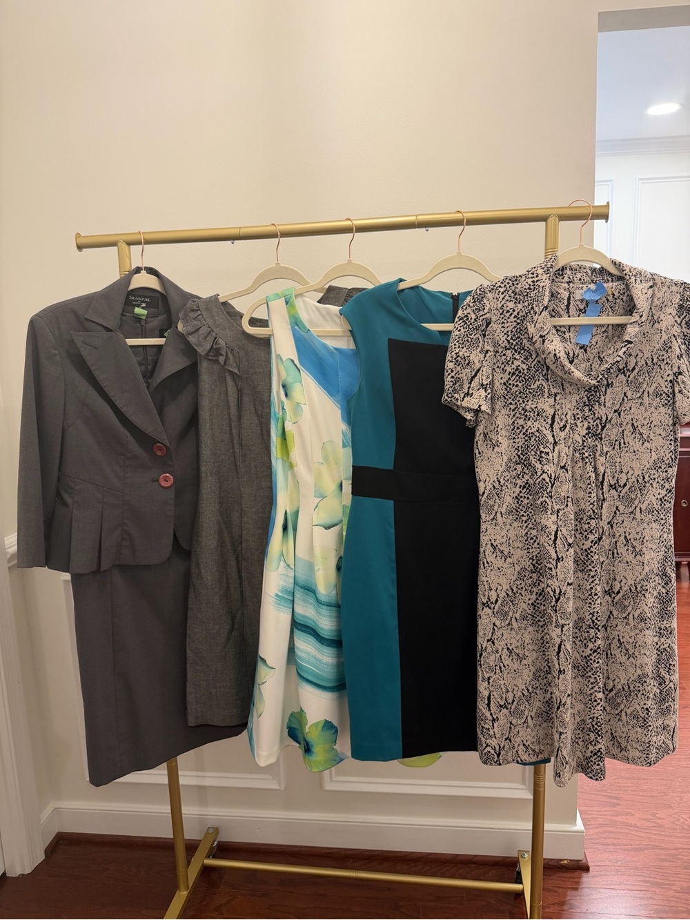 Four Calvin Klein Sheath Dresses - Size 10